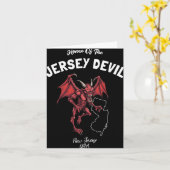 Thuisbasis van de Jersey Devil New Jersey Usa Cryp Kaart (Gele Bloem)