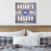 thuisbassin Saloon Canvas Afdruk (Insitu (Slaapkamer))