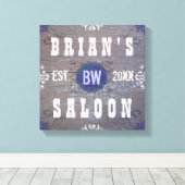 thuisbassin Saloon Canvas Afdruk (Insitu (Houten vloer))