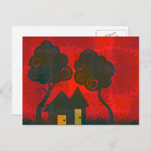 Thuisbioscoop - Home Patchwork-Briefkaart Briefkaart (Voorkant / Achterkant)