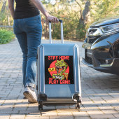 thuisblijven videogames spelen Dinosaur Sticker (Koffer Insitu)