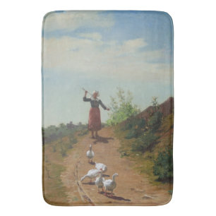 Thuisbrengen van de Ganzenkudde (door Paul Peel) Badmat
