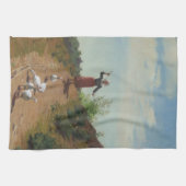 Thuisbrengen van de Ganzenkudde (door Paul Peel) Theedoek (Horizontaal)