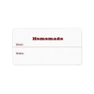 Thuisconserven Homemade Mason Jar Dated Food Etiket
