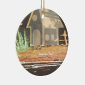 Thuisfoto's met zelfgemaakte kunst keramisch ornament (Rechts)