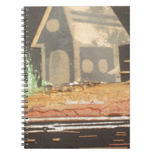 Thuisfoto's met zelfgemaakte kunst notitieboek