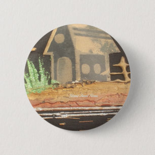 Thuisfoto's met zelfgemaakte kunst ronde button 5,7 cm