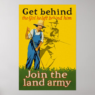 Thuisfront sluit zich aan bij de WWI-propaganda va Poster