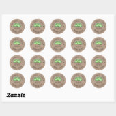 Thuisgemaakt met Liefde Kraft Papier Dill Pickle L Ronde Sticker (Vel)
