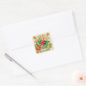 Thuisgemaakt Met Liefde Vierkante Sticker (Envelop)