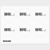 Thuisgemaakt Ronde Sticker (Vel)