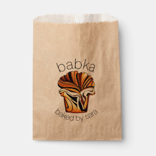 Thuisgemaakte Babka Brood Gebakken Door Uit de Keu Bedankzakje