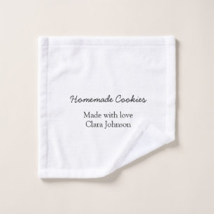 Thuisgemaakte koekjes voeg je tekst naam custom  g bad handdoek