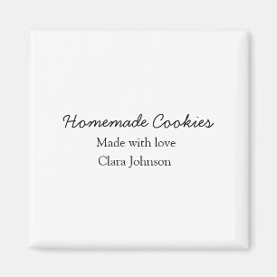 Thuisgemaakte koekjes voeg je tekst naam custom g magneet