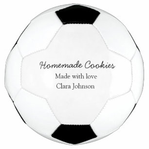 Thuisgemaakte koekjes voeg je tekst naam custom g voetbal