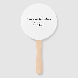 Thuisgemaakte koekjes voeg je tekst naam custom wo handwaaier
