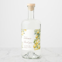 Thuisgemaakte Limoncello Aquarel Citroenen Dank je