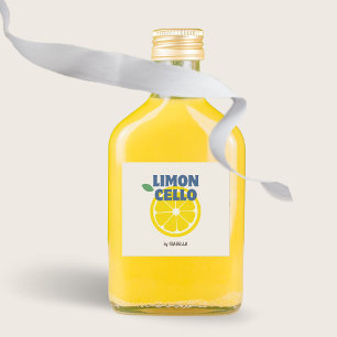 Thuisgemaakte Moderne Crème Kraft Limoncello Likeu Vierkante Sticker