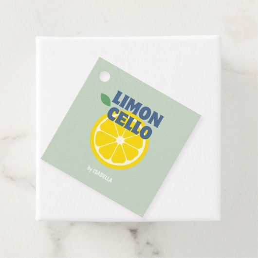 Thuisgemaakte Moderne Munt Liefde Limoncello Likeu Bedankjes Labels (In situ)