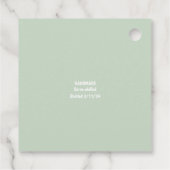 Thuisgemaakte Moderne Munt Liefde Limoncello Likeu Bedankjes Labels (Achterkant)