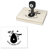 Thuishoningbijenkop Rubberstempel (Gestempeld)