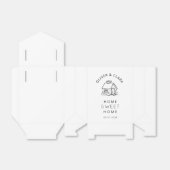 Thuishuishouden met eigen tint bedankdoosjes (Uitgevouwen)