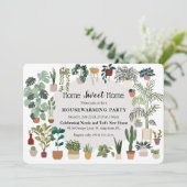 Thuishuisverwarming Plant Uitnodiging (Staand voorkant)