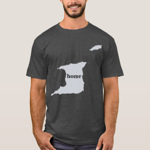 Thuiskaart van Trinidad en Tobago T-shirt