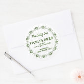Thuiskantine Business Picked Okra Food Label (Envelop)