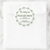Thuiskantine Business Picked Okra Food Label (Tas)
