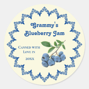 Thuiskanting  Blueberry Jam Food Label
