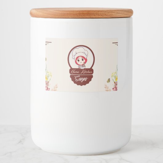 Thuiskeuken Voedselcontainer Etiket (Voorkant)