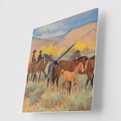 Thuiskomen door Maynard Dixon Vierkante Klok (Hoek)