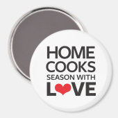 Thuiskookseizoen met liefde magneet (Voorkant / Achterkant)