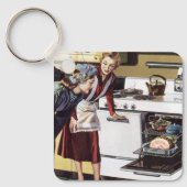  thuisland, mam in de keuken sleutelhanger (Voorkant)