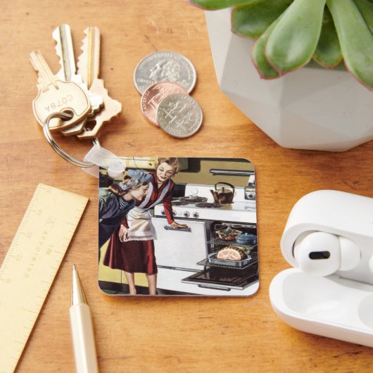  thuisland, mam in de keuken sleutelhanger (Bureau)