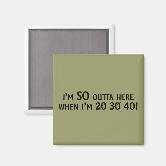 Thuismagneet verlaten magneet (Voorkant / Achterkant)