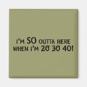 Thuismagneet verlaten magneet (Voorkant)