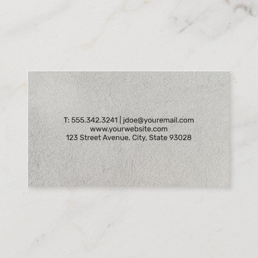 Thuispictogram | Achtergrond textiel Visitekaartje (Achterkant)