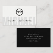 Thuispictogrammen voor onroerend goed visitekaartje (Voorkant / Achterkant)