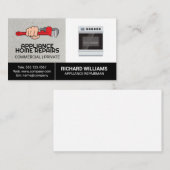 Thuisservices voor reparatie van apparaten | Hands Visitekaartje (Voorkant / Achterkant)