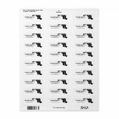 Thuisstaat Korline Heart Maryland Adres Etiket (Full Sheet)