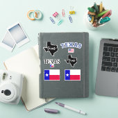 Thuisstaat Texas State Map en Flag Texas Sticker (iPad Cover)