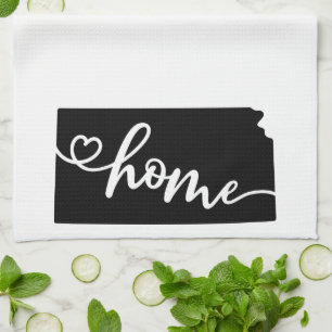 Thuisstaatoverzicht Heart Kansas Kitchen Towel Theedoek