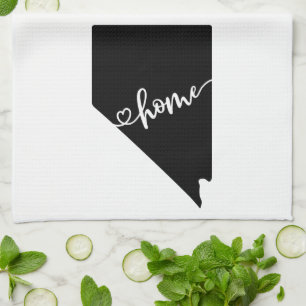 Thuisstaatoverzicht Heart Nevada Theedoek