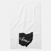 Thuisstaatoverzicht Heart Ohio Theedoek (Verticaal)