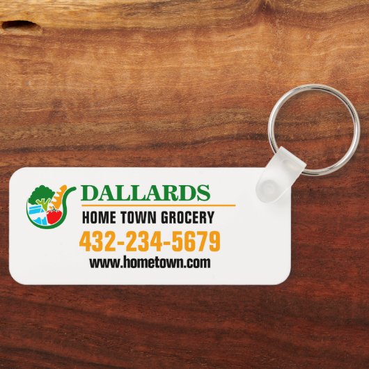 Thuisstad Grocery Sleutelhanger (Voorkant)