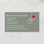 Thuisverzorgingsdiensten Visitekaartje (Voorkant)