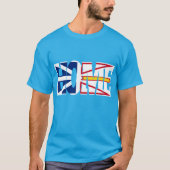 Thuisvlag op donker Shirt (Newfoundland) (Voorkant)