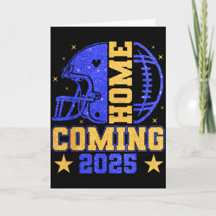 Thuiswedstrijd 2025 Hoco Voetbal Mama Meisje Blauw Kaart